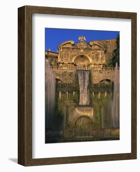 Grand Fountain in the Gardens of the Villa d'Este, Unesco World Heritage Site, Tivoli, Lazio, Italy-Michael Newton-Framed Photographic Print