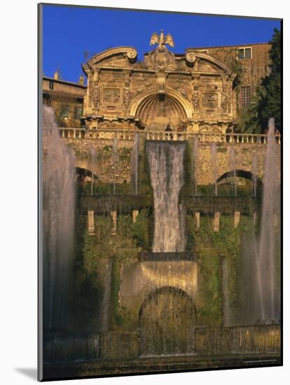 Grand Fountain in the Gardens of the Villa d'Este, Unesco World Heritage Site, Tivoli, Lazio, Italy-Michael Newton-Mounted Photographic Print