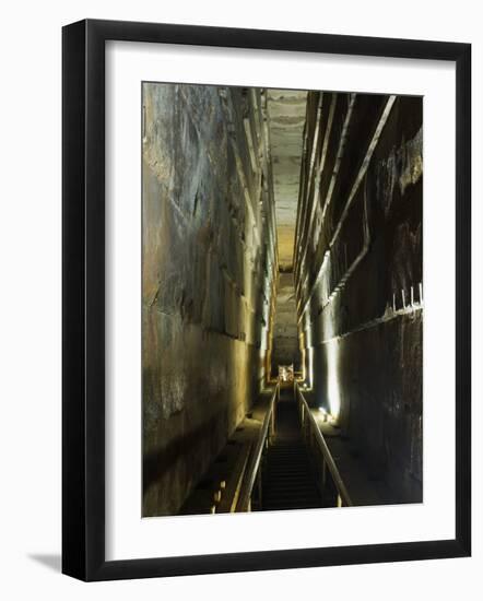 Grand Gallery Inside the Great Pyramid of Khufu, Giza, Egypt-Schlenker Jochen-Framed Photographic Print