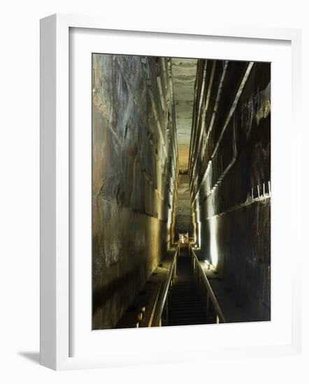 Grand Gallery Inside the Great Pyramid of Khufu, Giza, Egypt-Schlenker Jochen-Framed Photographic Print