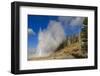 Grand Geyser Erupts, Forcing Steam High into the Air, Upper Geyser Basin-Eleanor Scriven-Framed Photographic Print