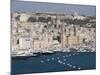 Grand Harbour and City of Vittoriosa Taken from Barracca Gardens, Valletta, Malta, Mediterranean-Robert Harding-Mounted Photographic Print