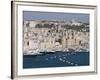 Grand Harbour and City of Vittoriosa Taken from Barracca Gardens, Valletta, Malta, Mediterranean-Robert Harding-Framed Photographic Print