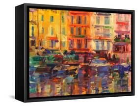 Grand Harbour, Cannes-Peter Graham-Framed Stretched Canvas