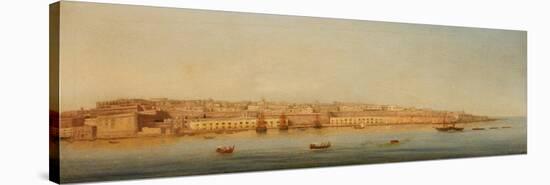 Grand Harbour, Valletta, 1869-Giancinto Gianni-Stretched Canvas