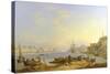 Grand Harbour, Valletta, Malta, 1850-John or Giovanni Schranz-Stretched Canvas