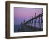 Grand Haven Lighthouse on Lake Michigan, Grand Haven, Michigan, USA-Michael Snell-Framed Photographic Print