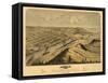 Grand Haven, Michigan - Panoramic Map-Lantern Press-Framed Stretched Canvas