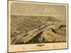 Grand Haven, Michigan - Panoramic Map-Lantern Press-Mounted Art Print