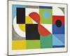 Grand Helice Rouge, 1970-Sonia Delaunay-Mounted Giclee Print