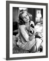 GRAND HOTEL, 1932 directed by EDMUND GOULDING Greta Garbo (b/w photo)-null-Framed Photo