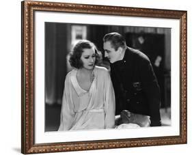 GRAND HOTEL, 1932 directed by EDMUND GOULDING Greta Garbo / John Barrymore (b/w photo)-null-Framed Photo