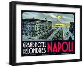 Grand Hotel De Londres, Napoli-null-Framed Art Print