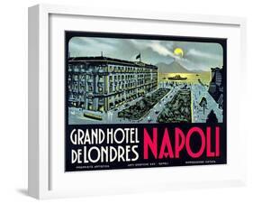 Grand Hotel De Londres, Napoli-null-Framed Art Print