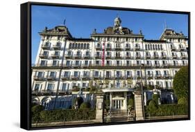 Grand Hotel Des Iles Borromees, Stresa, Lake Maggiore, Piedmont, Italy, Europe-Yadid Levy-Framed Stretched Canvas