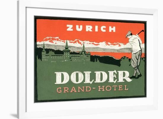 Grand Hotel Dolder, Zurich-null-Framed Art Print