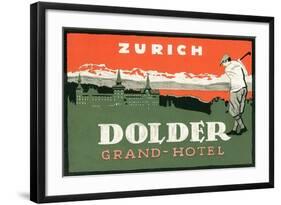 Grand Hotel Dolder, Zurich-null-Framed Art Print