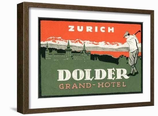 Grand Hotel Dolder, Zurich-null-Framed Art Print