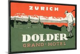 Grand Hotel Dolder, Zurich-null-Mounted Art Print