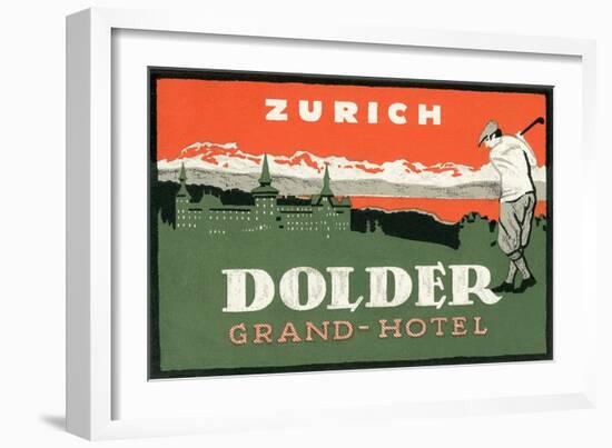 Grand Hotel Dolder, Zurich-Found Image Press-Framed Giclee Print