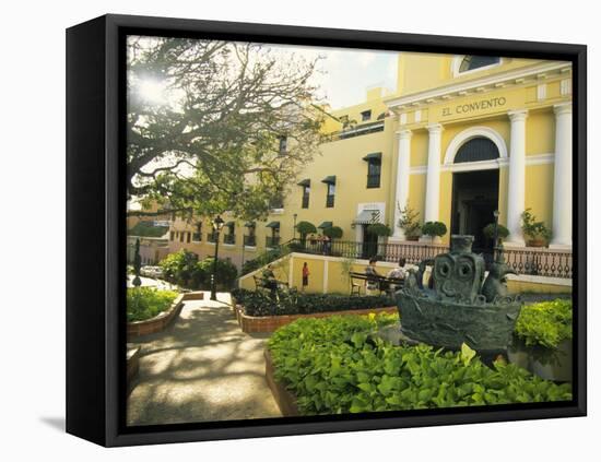 Grand Hotel El Convento and Plaza, Old San Juan, Puerto Rico-Ellen Clark-Framed Stretched Canvas