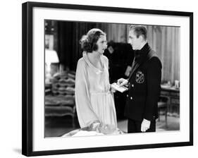 Grand Hotel, from Left, Greta Garbo, John Barrymore, 1932-null-Framed Premium Photographic Print