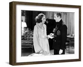 Grand Hotel, from Left, Greta Garbo, John Barrymore, 1932-null-Framed Photo