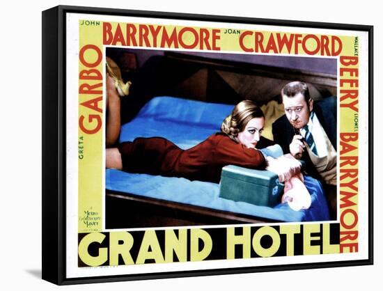 Grand Hotel, from Left, Joan Crawford, Wallace Beery, 1932-null-Framed Stretched Canvas