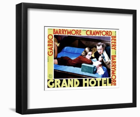 Grand Hotel, from Left, Joan Crawford, Wallace Beery, 1932-null-Framed Art Print