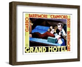 Grand Hotel, from Left, Joan Crawford, Wallace Beery, 1932-null-Framed Art Print