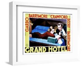 Grand Hotel, from Left, Joan Crawford, Wallace Beery, 1932-null-Framed Art Print