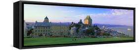 Grand Hotel in a City, Chateau Frontenac Hotel, Quebec City, Quebec, Canada-null-Framed Stretched Canvas