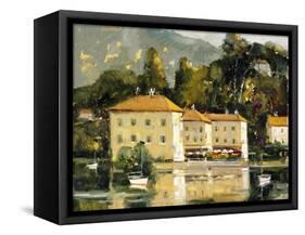 Grand Hotel, Lake Como-Ted Goerschner-Framed Stretched Canvas