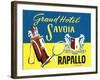 Grand Hotel Savoia, Rapallo, Italy-null-Framed Art Print