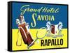 Grand Hotel Savoia, Rapallo, Italy-null-Framed Stretched Canvas