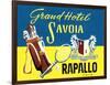 Grand Hotel Savoia, Rapallo, Italy-null-Framed Art Print