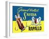 Grand Hotel Savoia, Rapallo, Italy-null-Framed Art Print