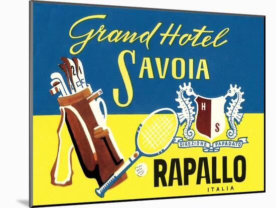 Grand Hotel Savoia, Rapallo, Italy-null-Mounted Art Print