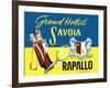 Grand Hotel Savoia, Rapallo, Italy-null-Framed Art Print