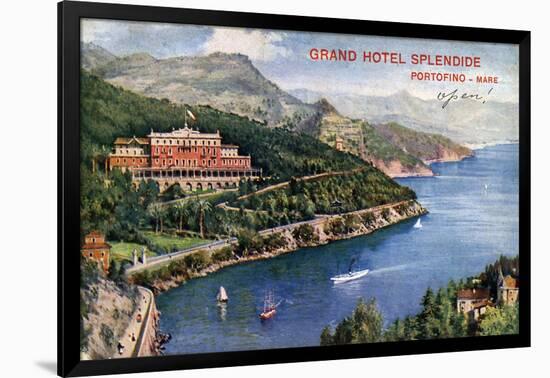 Grand Hotel Splendide, Portofino, Italy, 20th Century-null-Framed Giclee Print