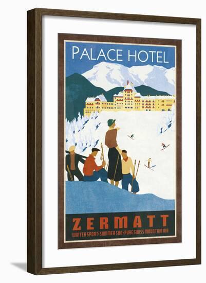 Grand Hotel Zermatt-Collection Caprice-Framed Art Print