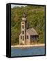 Grand Island East Channel Lighthouse, Michigan, USA-Peter Hawkins-Framed Stretched Canvas