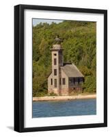 Grand Island East Channel Lighthouse, Michigan, USA-Peter Hawkins-Framed Photographic Print