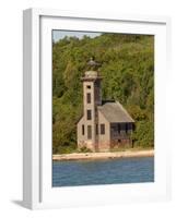 Grand Island East Channel Lighthouse, Michigan, USA-Peter Hawkins-Framed Photographic Print