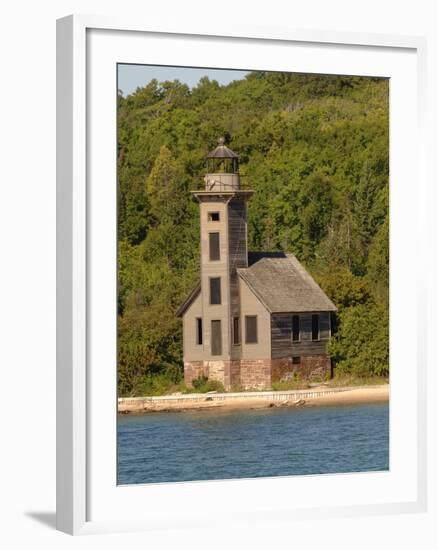 Grand Island East Channel Lighthouse, Michigan, USA-Peter Hawkins-Framed Photographic Print