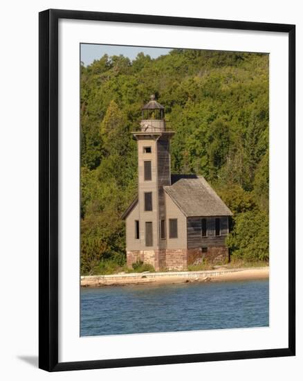 Grand Island East Channel Lighthouse, Michigan, USA-Peter Hawkins-Framed Photographic Print