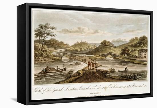 Grand Junction Canal, Braunston, Northamptonshire, 1819-John Hassell-Framed Stretched Canvas