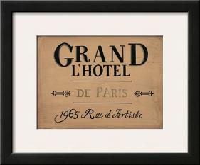 Grand l'Hotel-null-Framed Art Print