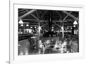 Grand Lake, Colorado - Interior Lobby of Grand Lake Lodge-Lantern Press-Framed Art Print