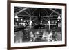 Grand Lake, Colorado - Interior Lobby of Grand Lake Lodge-Lantern Press-Framed Premium Giclee Print